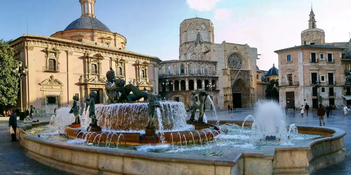 Plaza de la Virgen, en Valencia