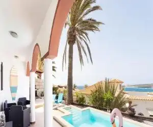 Bahia F HOMEOFFICE wonderful villa with private pool and sea view - hotel en Poris de Abona