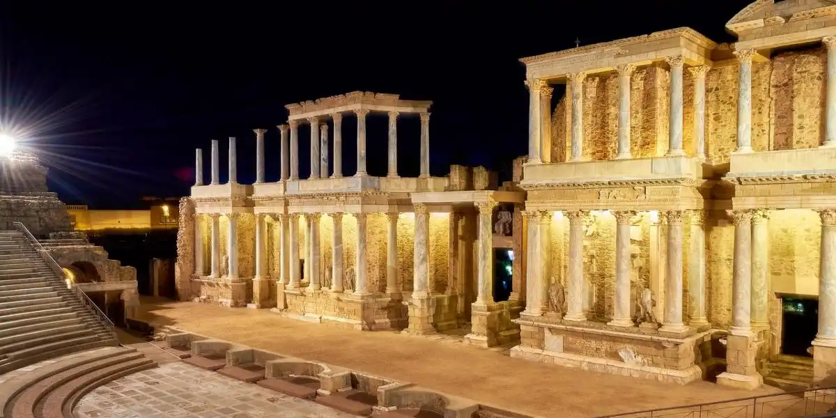 Teatro Romano de Mérida: Vista Nocturna